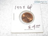 1958 RED Lincoln Penny