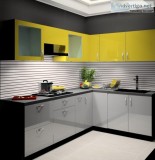 L Shaped Kitchen Manufacturer in Delhi