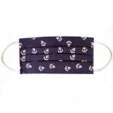 Maskd Ltd Navy  Floral Print Mask fashionable mask covid19 in UK