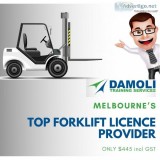 Damoli Melbourne&rsquos Top forklift Licence Provider