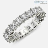 Order Best Princess Cut Eternity Ring in Platinum - www.eternity