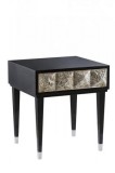 Celeste High End Black Gloss Bedside Table