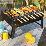 Outdoor charcoal barbeque grill