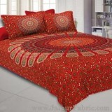 Modish Look With Red Color Bed Sheets