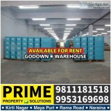 Godown Warehouse Office for Rent in Naraina Industrial Area