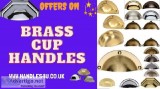 Buy Brass Cabinet Cup Pull Handles at Handles4u