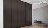 linear wood wardrobe