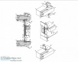 curtain wall detail dwg - Steel Construction Detailing Pvt Ltd.