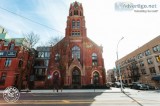 1890 Brick church and school renovated into a modern massive ele