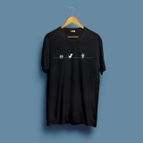 Dino Game Round Neck Graphic T-Shirt