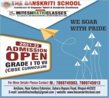 The sanskriti school admission open in bhopal, best cbse school