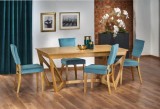 Brenda Honey Oak Wood Wide Extending Dining Table  ChicParadisLu