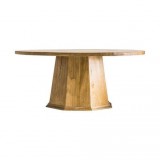 Milly Round Solid Wood Dining Table  ChicParadisLux