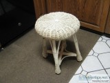 4 Legged - Wicker SeatStool - 15&rdquo top X 18&rdquo tall