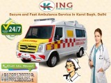 Best and Essential Ambulance Service in Karol Bagh- King