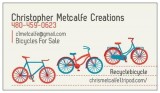 Christopher Metcalfe Creations Looking for bicycles for our work