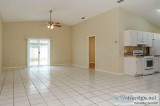 Sleek tile and plush carpet floors are found throughout