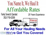 You Name It  We Haul It -- Your Urgency Is Our Top Priority