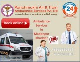 Hi-Tech Ambulance Services in Madanpur khaddar by Panchmukhi