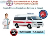 Trusted Ground Ambulance Services in Nangdi Delhi by Panchmukhi