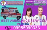 Panchmukhi Road Ambulance Service in Green Park Delhi with Medic