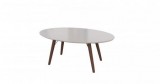 Emma Champagne Gloss And Walnut Coffee Table