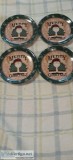 garden ridge dessert plate 12 asst santa lot of 4