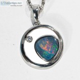 HAVASU STERLING SILVER AUSTRALIAN OPAL NECKLACE