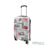 CITY OF LONDON 4 WHEEL SUITCASES HARD SHELL EXPANDABLE LUGGAGE B