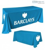 Custom trade show Table Runners for table Tops at Display Soluti