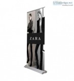 Order Now Banner Stand At Display Solution With Graphics