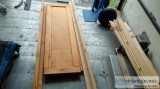 Full size bed frame with middle slats casters wheels