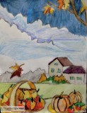 Autumn Vermont GG &ndash 8&rdquo x 11&rdquo Colored Pencil