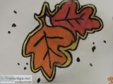 Autumn Fall Leaves Original Art GG 8 &ndash 9&rdquo x 12&rdquo C