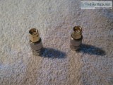 NEW &ndash TWO F Connnector MALE to SMA MALE ADAPTERS