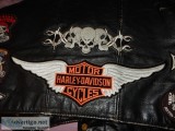Old Harley Vest tons of patches and stickers - 175
