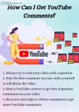 How to get youtube comments?