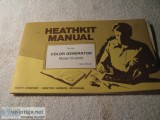 Like New - HEATHKIT MANUAL FOR THE COLOR GENERATOR &ndash MODEL 