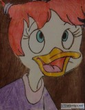 Cartoon Playing Gosalyn Mallard GG &ndash 8&rdquo x 11&rdquo Col