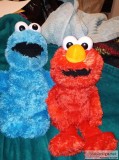 Cookie Monster and Elmo