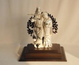 Silver radha krishna idol