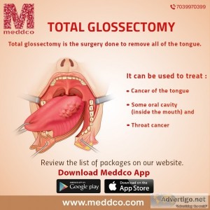 Total glossectomy treatment cost in chandigarh - meddco