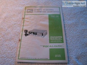 Realistic (21-143) Navaho CB Transceiver Original Owners Manual