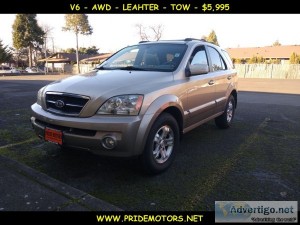 2006 KIA SORENTO EX  AWD  V6  LEATHER