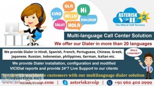 Multilanguage call center solution