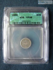 1856 Three Cent Silver (VF35)