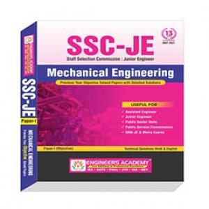 SSC JE Mechanical Engineering previous year solved paper