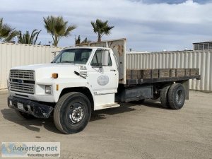 1993 FORD F700 FLATBED DUMP TRUCK 75201221