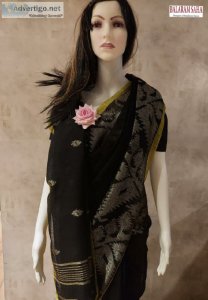 Buy Linen Cotton Sarees Online at Budget Friendly Rate