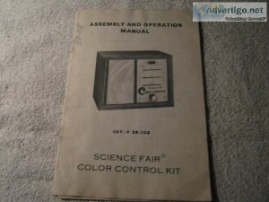 Radio Shack  28-138 Science Fair © COLOR CONTROL KIT Assembl